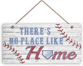 Home Sign Plaque - There's No Place Like Home Sign,Welcome Home Love Heart Sign,Rustic Farmhouse Decor Funny Family Signs (WD018)