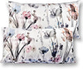 Flower Lumber Throw Pillow Covers 12x20 Set of 2, Flowers Pillow Cushion Cases, Modern Decorative Square Pillowcases for Sofa Couch Bedroom Living Room Car Seat