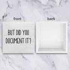 mmiishe Office Decor But Did You Document It Wooden Box Sign Decorative Funny Office Wood Box Sign Home Rustic Farmhouse Office Decor accessories farewell gifts for coworkers 6 x 6 Inches