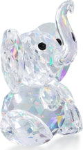 DUQGUHO Crystal Elephant Gifts for Women - Cute White Decor, Glass Figurine, Inspirational Gift for Mom - Home Animal Ornament Statue