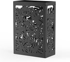 Mango Steam Monstera Umbrella Holder Stand for Home or Office Entryways (Black, Monstera)