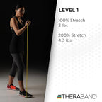 THERABAND Latex Resistance Tubing, Red, Medium Level 2, 100 ft Roll, Professional Grade Resistance Band for Exercise, Upper and Lower Body Workouts, Cut-to-Length, Color-Coded Levels