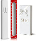 SURI Mezuzah for Door with Scroll – 6 Inch Modern Mezuzah Case with Non Kosher Scroll Included, Fits up to 5” Scroll, Easy Adhesive Installation, Gift Box Included