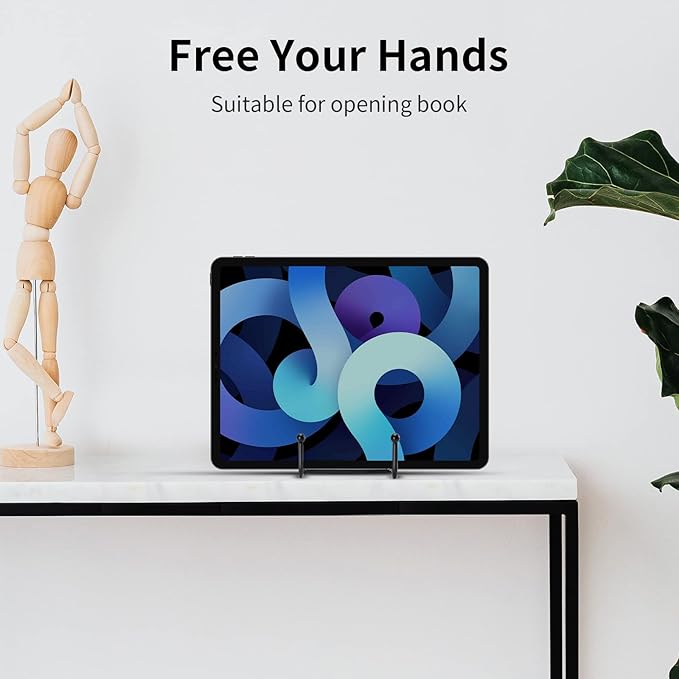 Kruodop 6 Inch Plate Stands for Display, 5 Pack Plate Holder Display Stand, Black Metal Frame Easel Holder Stand for Pictures,Book, Photo, Decorative Plate