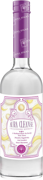 SOUL STICKS Cleansing Water 7.5 oz. Bottle for Rituals, Clearing Negative Energy and Purifying Home Spiritual Florida Water, Area Deodorizer (Aura Cleanse)