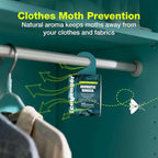EcoVenger Pest Control Aroma Hanger 10-Pack Natural Peppermint/Cedar/Lemongrass Insect Repellent Moths Mosquitoes, Spiders, Roaches, Weather-Proof Lasting Bug Deterrence, Safe Around Children & Pets