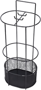 Focket Umbrella Stand, Premium Iron Hollow Mesh Drainage Umbrella Holder for Entryway, Indoor Storage Rack with Vertical Space Saving Design for Homes Hallways Offices Shops Schools
