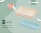 Backerysupply (9 Piece Set) Large Size Plastic Desk Drawer Organizers For Makeup Bathroom Office Kitchen Three Colors