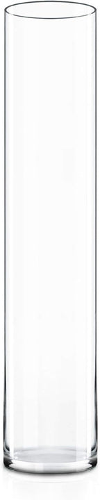 CYS EXCEL Glass Cylinder Vase (H:28" D:5") | Multiple Size Choices Glass Flower Vase Centerpieces | Hurricane Floating Candle Holder Vase