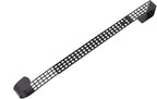 Haute Decor Hook & Lattice Metal Adjustable Length Over The Door Wreath Hanger, Matte Black (1 Pack) - Strong Unique Modern Design, Holds 20 Pounds