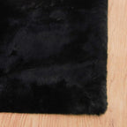 Black Fluffy Living Room Furry Rugs for Living Room Washable Shaggy Area Rugs for Bedroom 4x6 Rug for Nursery Decor