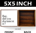 But Did You Document It Office Decor Sign Wooden Box, Funny Office Decor Wood Plaque Box Sign Gift for Coworkers Boss Friend Office Decorations for Work Desk Accessorie