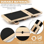 Ankle Balance Board Foot Strengthener Trainer - Single Leg Stability Board + Massage Ball for Sprain Recovery, Plantar Fasciitis Relief, Posture Correction & Balance Training