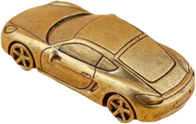 Car Statue Study Brass Artware for Living Room House Warming Gift Decorative