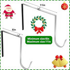 Adjustable Headstone Wreath Hanger for Cemetery – Fits 6"-11" Tombstones, Stainless Steel Gravestone Wreath Stand for Christmas, Halloween, Easter & Memorial Day Decorations