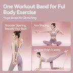 Figure 8 Workout Resistance Band - 3 Elasticities Optional 20 30 40lb, Thicker Durable Arm Back Shoulder Exercise Elastic Rope Yoga Straps Pilates Flexbands, Physical Therapy Stretch Bands