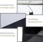 GRANNY SAYS 4-Shelf Hanging Organizer, Closet Hanging Shelves, Closet Hanging Storage Organizers, Organization for Bedroom, Living Room, Baby Nursery, Camper Accessories, Black, 2-Pack