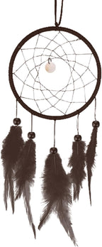 PATIKIL DIY Dream Catcher Kit, Brown, 120mm / 4.7 inches, Customizable, Adult, Nature, Bohemian Style