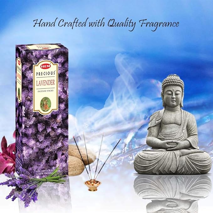 Hem Lavender Incense Sticks – 100g x 2 Packs (200g Total) | Long-Lasting Floral Aroma for Relaxation, Meditation, Yoga & Home Fragrance