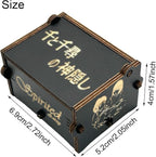 Pursuestar SpAway Always with me Wind Up Music Box, Vintage Engraved Wood Mechanism Musical Gifts for Anime Fans Mother's Day Valentine's Day Christmas Thanksgiving