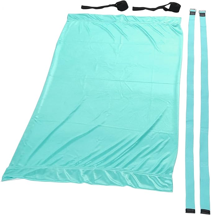 Premium Aerial Hammock Yoga Swing Kit Yoga Hammock Handstand Split Leg Stretchable Training Portable Elastic Aerial Hammock for Home Sky Blue(Light Blue)