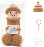 Emotional Support Plushies Funny Gag Doll Wearing Removable Hats Positive Crochet Birthday Gift for Men and Women Friends, Weird Things Motivational Office Decor Valentine‘s Day Gifts(wilym)