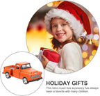TOYANDONA Small Pickup Truck Model Miniature Figurine Kids Toy Gift for Home Decor Tabletop Display Collectible Vehicle 4.92X1.96X1.57In