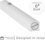 A&S Mezuzot Alumium Mezuzah Case in Silver Shin Design Weatherproof Door Mezuza Judaica Art for Home Blessing (White, 7 Inches)