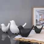 Notakia Small Birds Statues Black Modern Farmhouse Decor Deals, Farmhouse Decor for Kitchen Counter, Bathroom Shelf, Living Room, Office Sculpture, Knick Knacks for Shelves