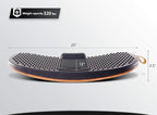 FEZIBO Standing Desk Mat with Anti Fatigue Bar, Wooden Wobble Balance Board with Ergonomic Design Comfort Floor Mat