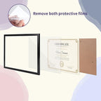8.5x11 Black Picture Frames Set of 12, 8.5 by 11 Picture Frame for Award Certificate and Diploma Display on Wall or Tabletop