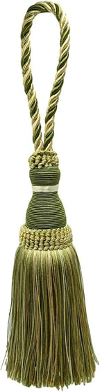 Beautiful Large 8" (20cm) Tassel (KTH8) Olive Garden Green Multicolor #010 (Yellow Green, Sage Green, Olive Green, Off White) Individually Sold