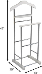 Proman Products VL17027 Fuji Twin Valet, 40" Height, White