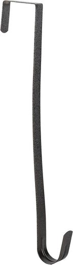 Sattiyrch 12" Wreath Hanger for Front Door,Steel Over The Door Hanger Hook,Wreath Door Hanger(Textured Bronze, 2)