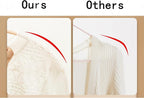 Premium PVC Coating Metal Hangers 40 Pack, Heavyduty, Non Slip Slimline, Suit Jacket T Shirt Hangers, Gold Hooks, Space Saving Clothes Hanger (White)