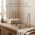 Artliving 2 Pack Display Stand Easel Iron Bowl Stands for Display Medium Deep Bowls, Platters and Deep Dishes