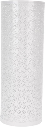 Metal Round Umbrella Stand Rack, FreeStanding Umbrella Holder for Entryway, Home, Office (White)