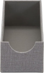 Household Essentials Grey 725-1 Deep Drawer Organizer Box for Storage | 12 in x 4 in x 3.13, Silver