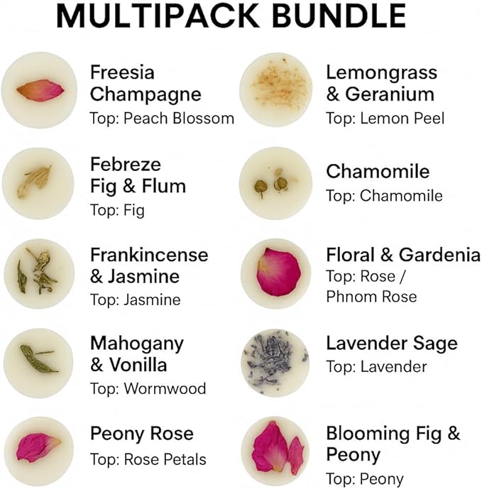 Anovina Wax Melts Gift Set –Strong Scented Soy Wax Melt Natural Plant Based Candle Melts Highly Scented Valentines Day Gifts for Women, Wife, mom and Girlfriend