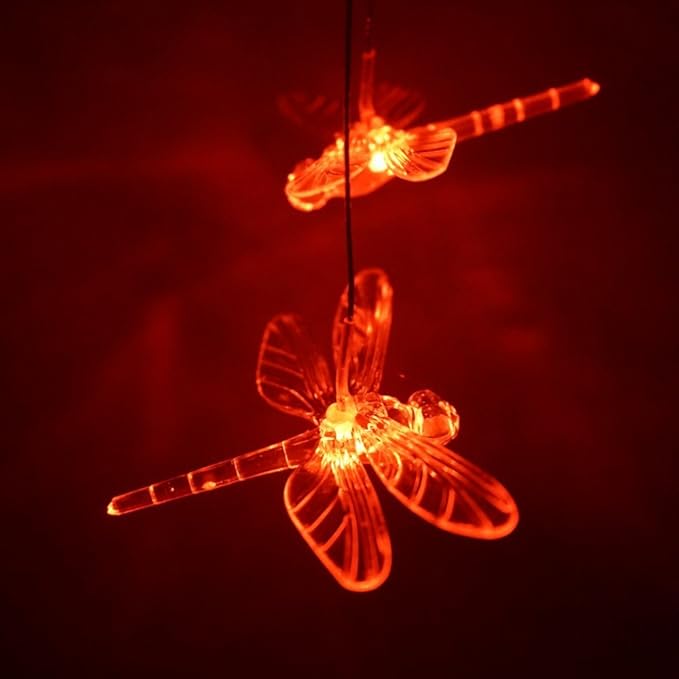 Color-Changing LED Solar Dragonfly Mobile