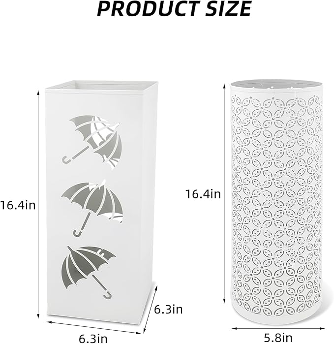 2 Pack Umbrella Rack Stand,Large Umbrella Holder, Metal Umbrella Stand for Canes, Walking Sticks, Umbrellas, Wrapping Paper, Entryway, Home, Office, Hotel