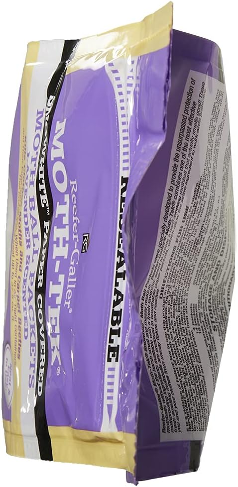 Moth-Tek Snowhite Lavender Scented Moth Ball Packets 12 oz (3)