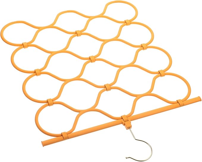 COHEALI Foldable Scarf Hanger Organizer with Space-Saving Design for Closet and Wardrobe Lightweight Holder for Scarves Ties Belts and Accessories Storage