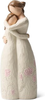 Gifts for Mom, Mother and Daughter Figurines, Mother Daughter Gift Hand Painted Figure, for Christmas, Thanksgiving, Mother's Day or Birthday.