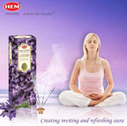 Hem Lavender Incense Sticks – 100g x 2 Packs (200g Total) | Long-Lasting Floral Aroma for Relaxation, Meditation, Yoga & Home Fragrance
