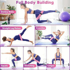 Pilates Essentials Kit for Women, Better Me Pilates Kit, 5-Piece Better Me Pilates Essentials Kit for Women, Booty Bands for Working Out Glutes Yoga Ball, Sculpt and Strengthen for Womens