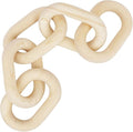HMASYO Wood Chain Link Decor, 5-Link Wooden Decorative Chain Home Decor Accents, Coffee Table Decor, Shelf Decor Aesthetic, Bookshelf Table Decorative Objects for Living Room, Housewarming Gifts