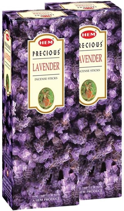 Hem Lavender Incense Sticks – 100g x 2 Packs (200g Total) | Long-Lasting Floral Aroma for Relaxation, Meditation, Yoga & Home Fragrance
