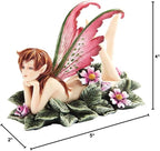 Pacific Giftware Enchanted Primrose Faery by Amy Brown Fantasy Flower Fairy Statue with Delicate Pink Wings Hand-Painted Polyresin Figurine Whimsical Home Décor Collectible Fairy Art 4" H