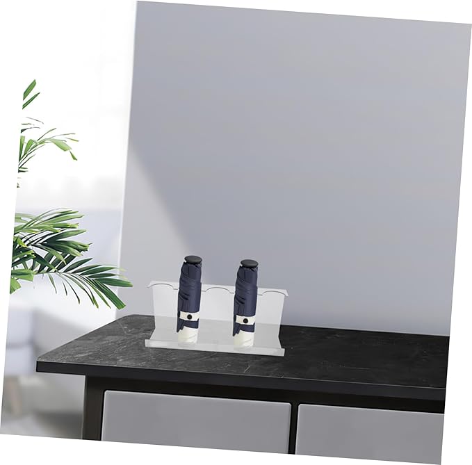 Gadpiparty Acrylic Umbrella Stand Rack with Multi-slot Design for Commercial Environments and Retail Counters, Easy Handling and Professional Product Showcase Organizer, Modern Display Holder